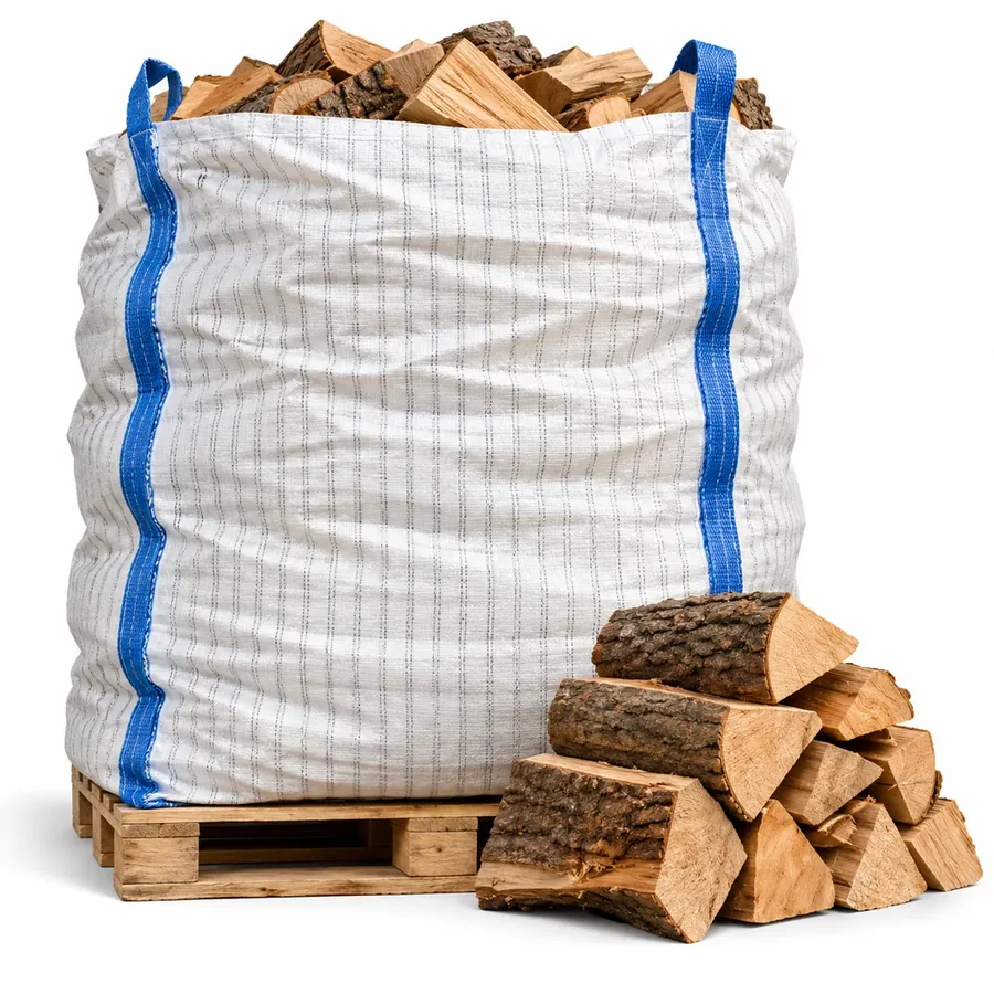 Bûches 100 % hêtre 33 cm en big bag — 1,9 stère