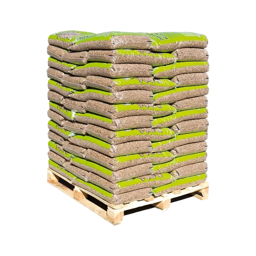 Granulés bois dur hêtre & chêne — Palette de 66 sacs de 15 kg