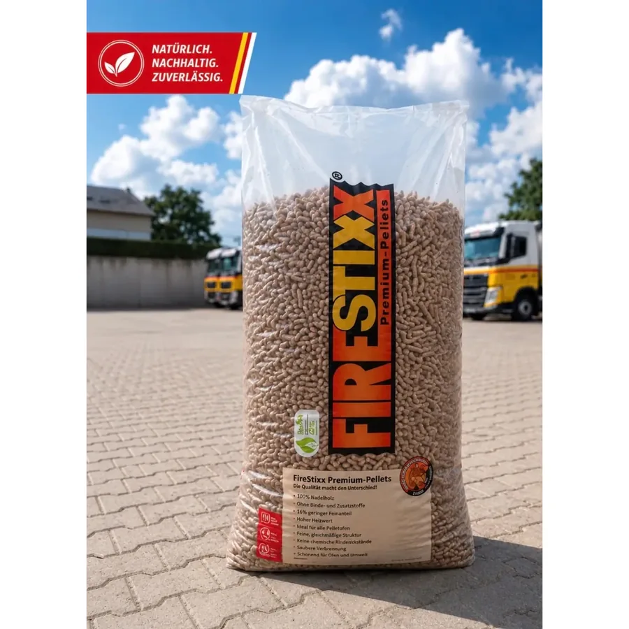 Granulés FireStixx Premium — Palette de 66 sacs de 15 kg